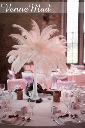 feather wedding bouquets