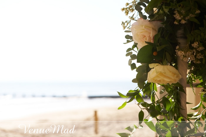 Beach Flower Ideas White Roses