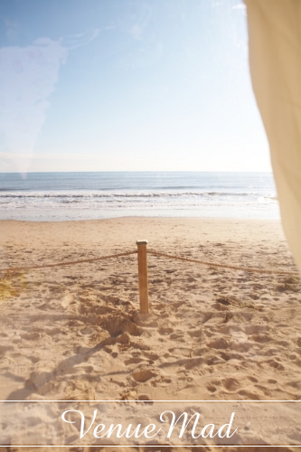 Beach Wedding Marquee On Dorset Beach