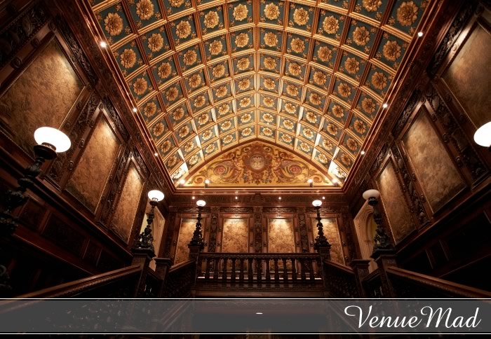 Ornate Carved Ceiling Canford School Dorset