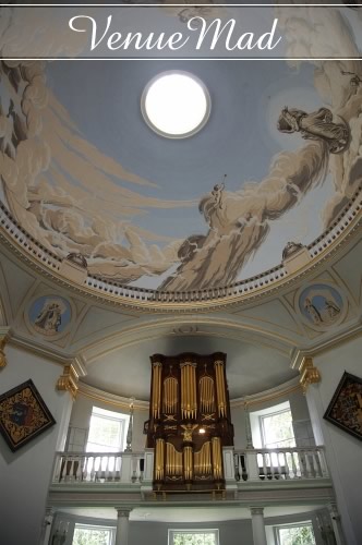 St Marys Church Wedding at Lulworth Painted Ceiling